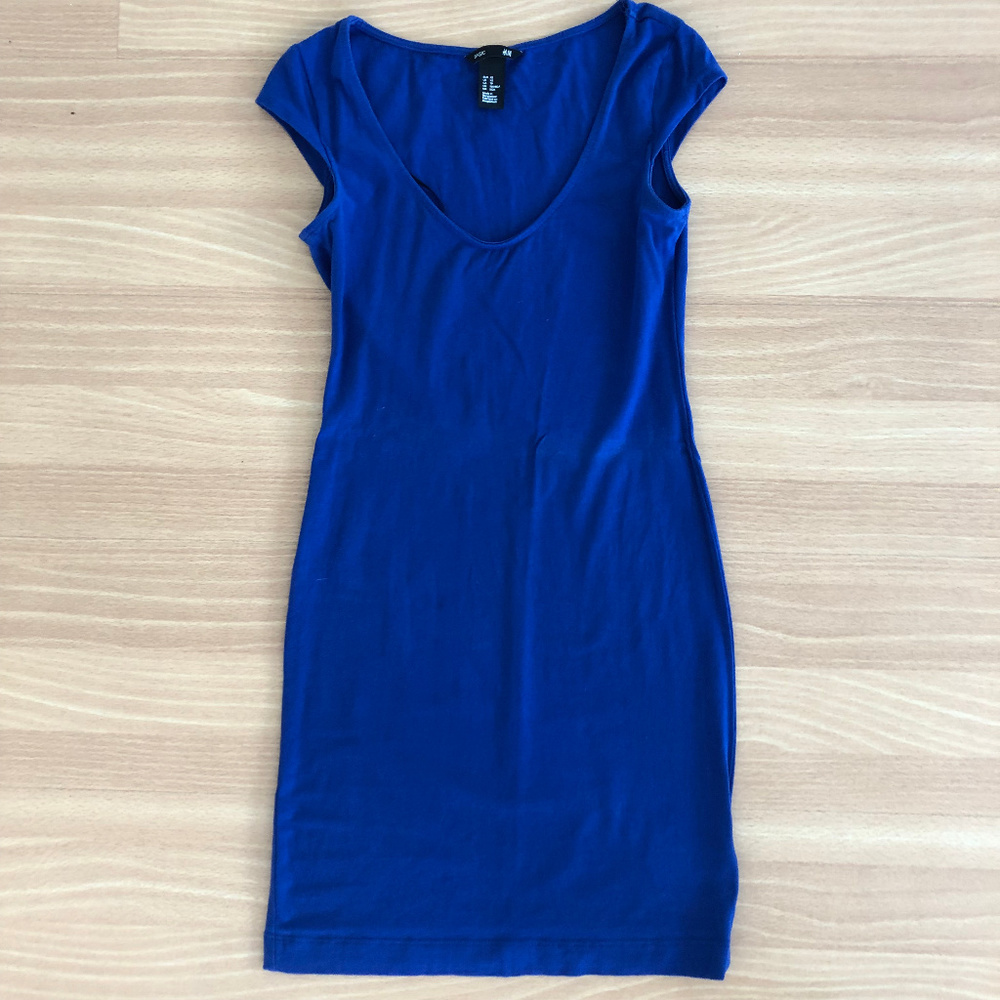 H&M Royal Blue Body-Con Dress